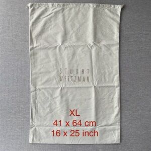 XL - Stuart Weitzman | Large Boot Drawstring Dust Bag - Storage Gift